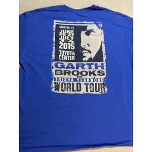 VTG  Garth Brooks World Tour 2015 Trisha Yearwood T-Shirt Houston Concert Tee XL